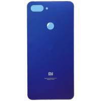 [t138] COPRIBATTERIA BACK COVER PER XIAOMI MI 8 LITE BLU