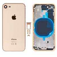 [a420] SCOCCA COPRIBATTERIA BACK PER IPHONE 8 GOLD ORO