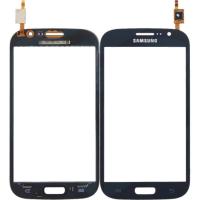 [b142] VETRO TOUCH SCREEN SAMSUNG GALAXY GRAND DUOS GT-I9082 GT-I9080 NERO/BLU RICAMBIO