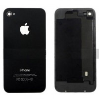 [a038] SCOCCA POSTERIORE BACK CASE PER IPHONE 4G NERO RICAMBIO APPLE BLACK LOGO MELA