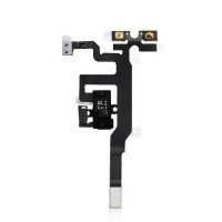 [a026] FLAT AUDIO FLEX BLACK PER IPHONE 4S RICAMBIO APPLE CONNETTORE NERO VOLUME CAVO