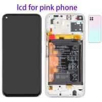 [f1733] TOUCH SCREEN DISPLAY ORIGINALE SERVICE PACK PER HUAWEI P40 LITE CON FRAME E BATTERIA BREATHING CRYSTAL 02353KFV