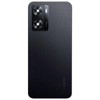 [y1677] COPRIBATTERIA BACK COVER PER OPPO A57 4G CPH2387 CON VETRO FOTOCAMERA NERO