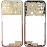 [y1729] MIDDLE FRAME B PER OPPO A73 5G CPH2161 CON TASTO VOLUME BLU