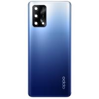 [y1748] COPRIBATTERIA BACK COVER PER OPPO A74 4G CON VETRO FOTOCAMERA BLU