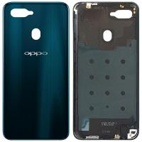 [y1914] COPRIBATTERIA BACK COVER PER OPPO AX7 CON FRAME BLU