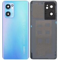 [y2057] COPRIBATTERIA BACK COVER PER OPPO FIND X5 LITE / RENO 7 5G CON VETRO FOTOCAMERA BLU