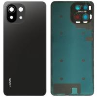 [t1051] COPRIBATTERIA BACK COVER ORIGINAL PER XIAOMI MI 11 LITE 4G CON VETRO FOTOCAMERA NERO