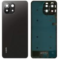 [t1071] COPRIBATTERIA BACK COVER ORIGINAL PER XIAOMI MI 11 LITE 5G CON VETRO FOTOCAMERA NERO