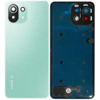 [t1072] COPRIBATTERIA BACK COVER ORIGINAL PER XIAOMI MI 11 LITE 5G CON VETRO FOTOCAMERA VERDE