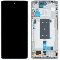 [t1156] TOUCH SCREEN DISPLAY PER XIAOMI MI 11T 5G SERVICE PACK CON FRAME SILVER