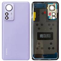 [t1272] COPRIBATTERIA BACK COVER PER XIAOMI MI 12X CON VETRO FOTOCAMERA VIOLA