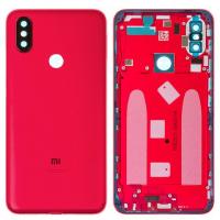 [t1456] COPRIBATTERIA BACK COVER PER XIAOMI MI 6X / MI A2 ROSSO