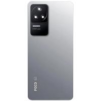 [t1885] COPRIBATTERIA BACK COVER ORIGINAL PER XIAOMI POCO F4 CON VETRO FOTOCAMERA SILVER