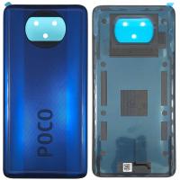 [t2077] COPRIBATTERIA BACK COVER ORIGINAL PER XIAOMI POCO X3 PRO BLU