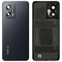 [t2103] COPRIBATTERIA BACK COVER ORIGINAL PER XIAOMI POCO X4 GT CON VETRO FOTOCAMERA NERO