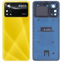 [t2116] COPRIBATTERIA BACK COVER ORIGINAL PER XIAOMI POCO X4 PRO 5G CON VETRO FOTOCAMERA GIALLO