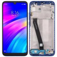 [t2435] TOUCH SCREEN DISPLAY PER XIAOMI REDMI 7 CON FRAME (SERVICE PACK) BLU