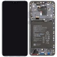 [f1969] TOUCH SCREEN DISPLAY ORIGINAL PER HUAWEI MATE 30 SERVICE PACK CON FRAME E BATTERIA NERO