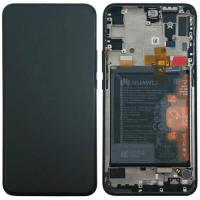 [f2014] TOUCH SCREEN DISPLAY ORIGINALE PER HUAWEI P SMART Z SERVICE PACK CON FRAME E BATTERIA NERO