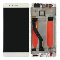 [f2039] TOUCH SCREEN DISPLAY PER HUAWEI P9 PLUS VIE-L09 CON FRAME BIANCO