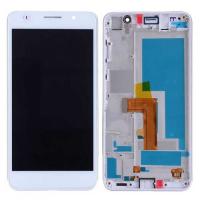 [f2098] TOUCH SCREEN DISPLAY PER HUAWEI HONOR 6 ORIGINAL CON FRAME BIANCO