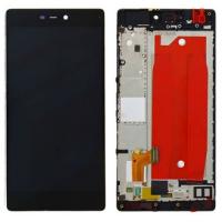 [f2127] TOUCH SCREEN DISPLAY PER HUAWEI P8 CON FRAME NERO