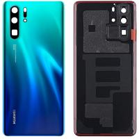 [f2171] COPRIBATTERIA BACK COVER PER HUAWEI P30 PRO ORIGINAL AURORA BLU