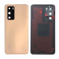 [f2187] COPRIBATTERIA BACK COVER PER HUAWEI P40 ORIGINAL GOLD