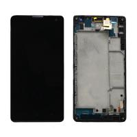 [f2196] TOUCH SCREEN DISPLAY PER HUAWEI ASCEND G740 HONOR 3C CON FRAME NERO