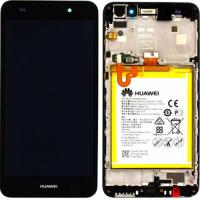 [f2206] TOUCH SCREEN DISPLAY PER HUAWEI Y6 ll / HONOR 5A ORIGINAL CON FRAME E BATTERIA NERO