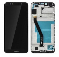 [f2208] TOUCH SCREEN DISPLAY PER HUAWEI Y6 2018 ORIGINAL FRAME NERO