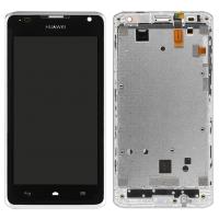 [f2589] TOUCH SCREEN DISPLAY PER HUAWEI Y530 ORIGINAL CON FRAME BIANCO