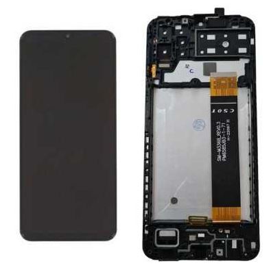 [b4455] TOUCH SCREEN DISPLAY PER SAMSUNG A13 MEDIATEK A137 FLAT M336 CON FRAME ASSEMBLATO