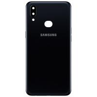 [b4559] COPRIBATTERIA BACK COVER PER SAMSUNG GALAXY A10S 2019 A107 CON VETRO FOTOCAMERA NERO