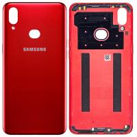 [b4572] COPRIBATTERIA BACK COVER PER SAMSUNG GALAXY A10S 2019 A107 ROSSO ORIGINALE