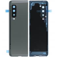 [b4920] COPRIBATTERIA BACK COVER PER SAMSUNG GALAXY FOLD 5G F907 CON VETRO FOTOCAMERA NERO ORIGINALE