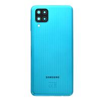 [b5413] COPRIBATTERIA BACK COVER PER SAMSUNG GALAXY M12 2021 M127 CON VETRO FOTOCAMERA VERDE ORIGINALE