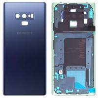 [b5901] COPRIBATTERIA BACK COVER PER SAMSUNG GALAXY NOTE 9 N960F CON VETRO FOTOCAMERA BLU ORIGINALE