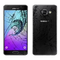 [r1000] Samsung Galaxy A310 Smartphone 16Gb Used Glass And Back Cover Broken Google Account Active Display Ok Black Bulk