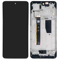 [h247] TOUCH SCREEN DISPLAY PER MOTOROLA MOTO G84 5G XT2347 CON FRAME SERVICE PACK NERO