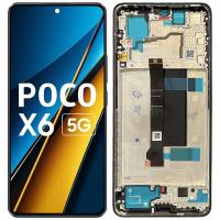 [t3360] TOUCH SCREEN DISPLAY PER XIAOMI REDMI NOTE 13 PRO 5G / POCO X6 5G CON FRAME NERO