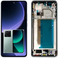 [t3431] TOUCH SCREEN DISPLAY PER XIAOMI MI 13T / 13T PRO CON FRAME VERDE