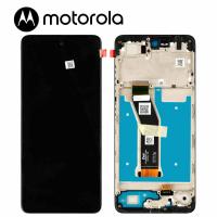 [h348] TOUCH SCREEN DISPLAY PER MOTOROLA MOTO E14 CON FRAME NERO SERVICE PACK