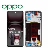 [y2915] TOUCH SCREEN DISPLAY PER OPPO RENO 12 PRO 5G CPH2629 CON FRAME NERO SERVICE PACK