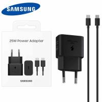 [b10445] CARICABATTERIE + CAVO SAMSUNG Wall Charger 25W 3A 1 X USB-C With USB-C Cable Black EP-T2510XBEGEU In Blister