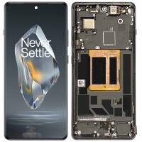 [e1654] TOUCH SCREEN DISPLAY PER ONE PLUS 12R CPH2609 CON FRAME NERO